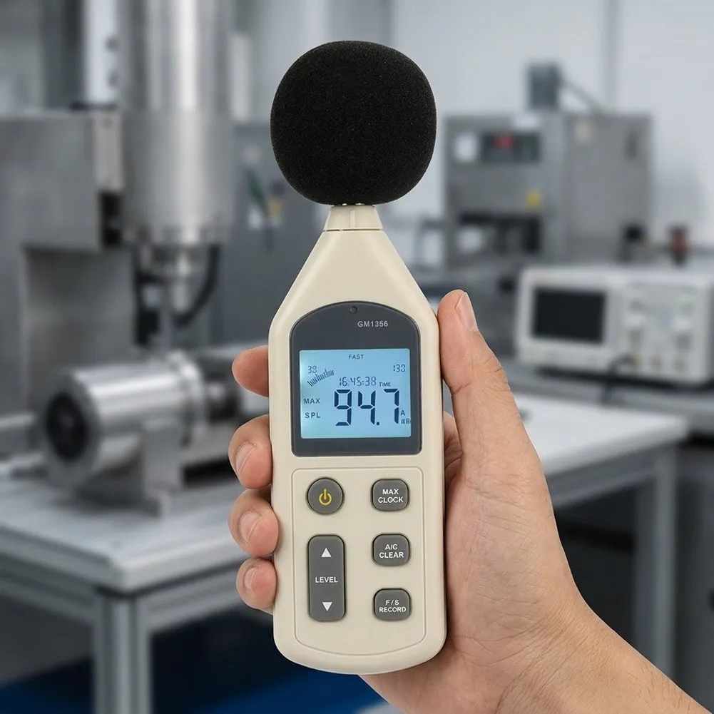 Digital Decibel Meter For GM1356 for Noise Survey Applications Measuring Range 30 to 130 dB with A C Weighting
