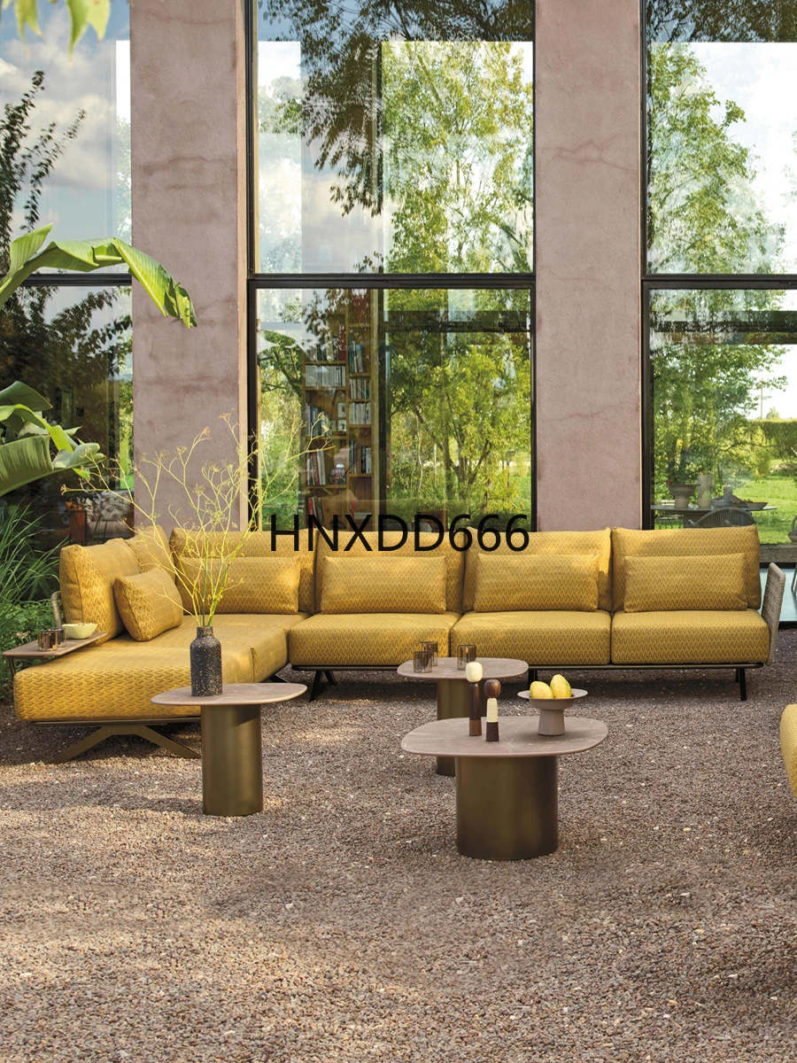 Outdoor open-air balcony rain-proof and sun-proof sofa