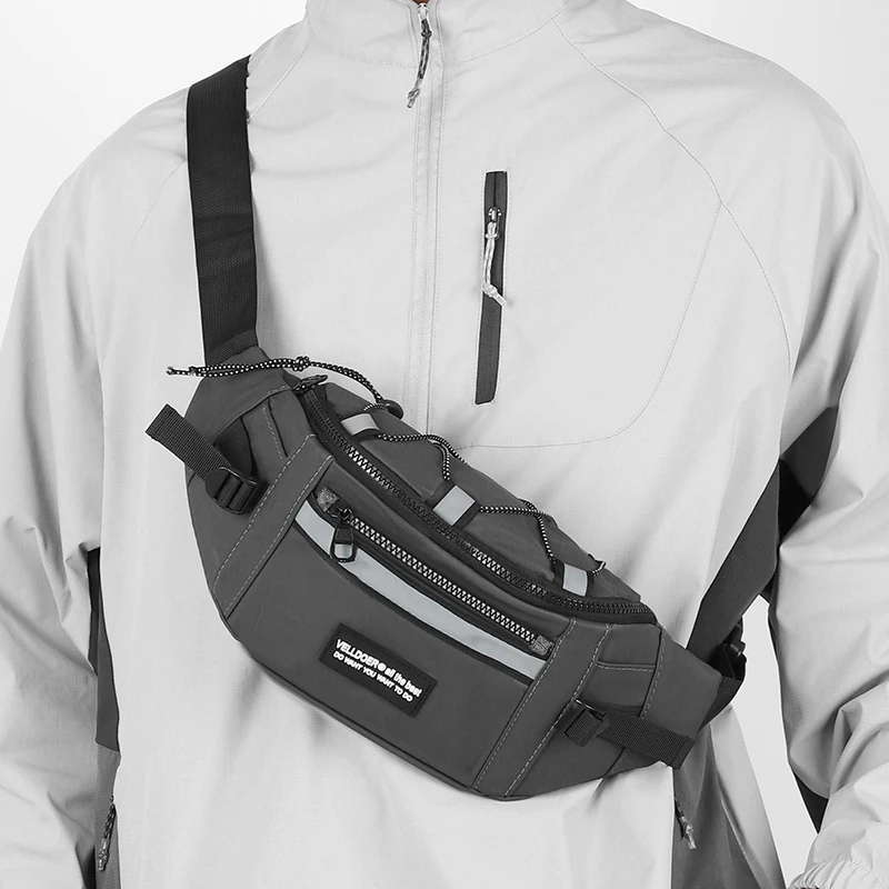 

Multi Functional Men's Chest Bag, Multi Compartment Storage,Men's Shoulder Bag,Suitable for Outdoor Sports,Cycling,Daily Outings