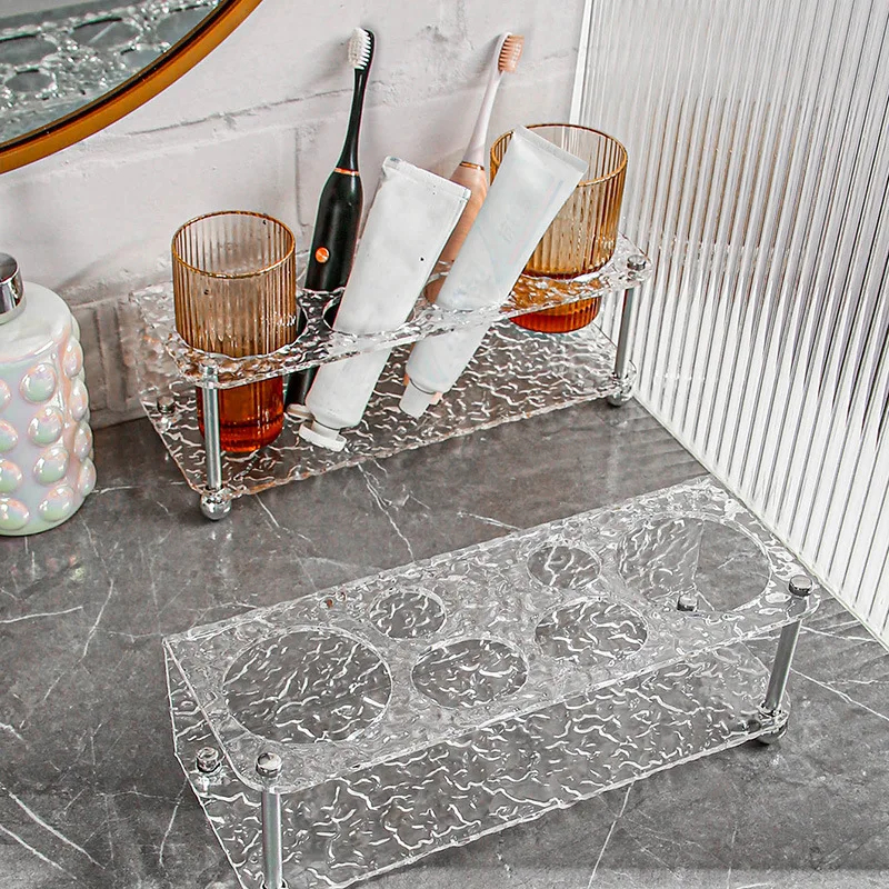 

Naxilai 1pcs Acrylic Bathroom Shelf Sink Shelf Bathroom Toothbrush Sink Storage Bathroom Organizer Accessories