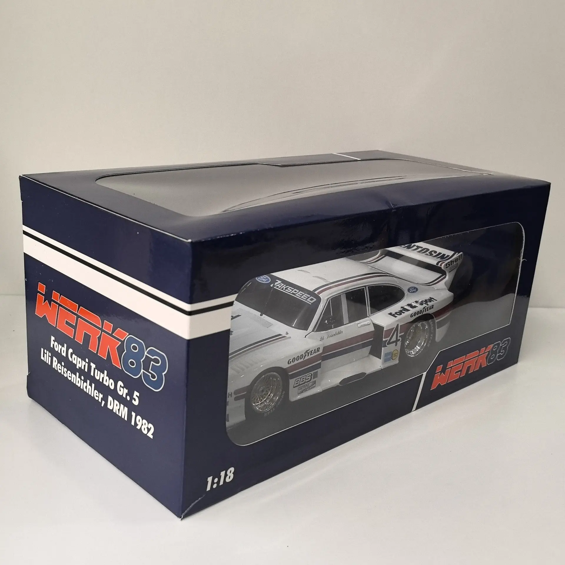 Литой под давлением WERK83 Масштаб 1/18 FORD CAPRI # 4-модель автомобиля Ford Racing Car V7 из сплава