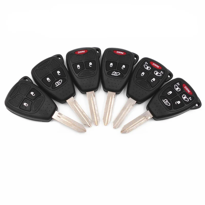 DUDELY Remote Key Case Shell for Jeep Chrysler Liberty Pacifica Sebring Aspen 300 Town PT Cruiser Dodge Magnum Charger