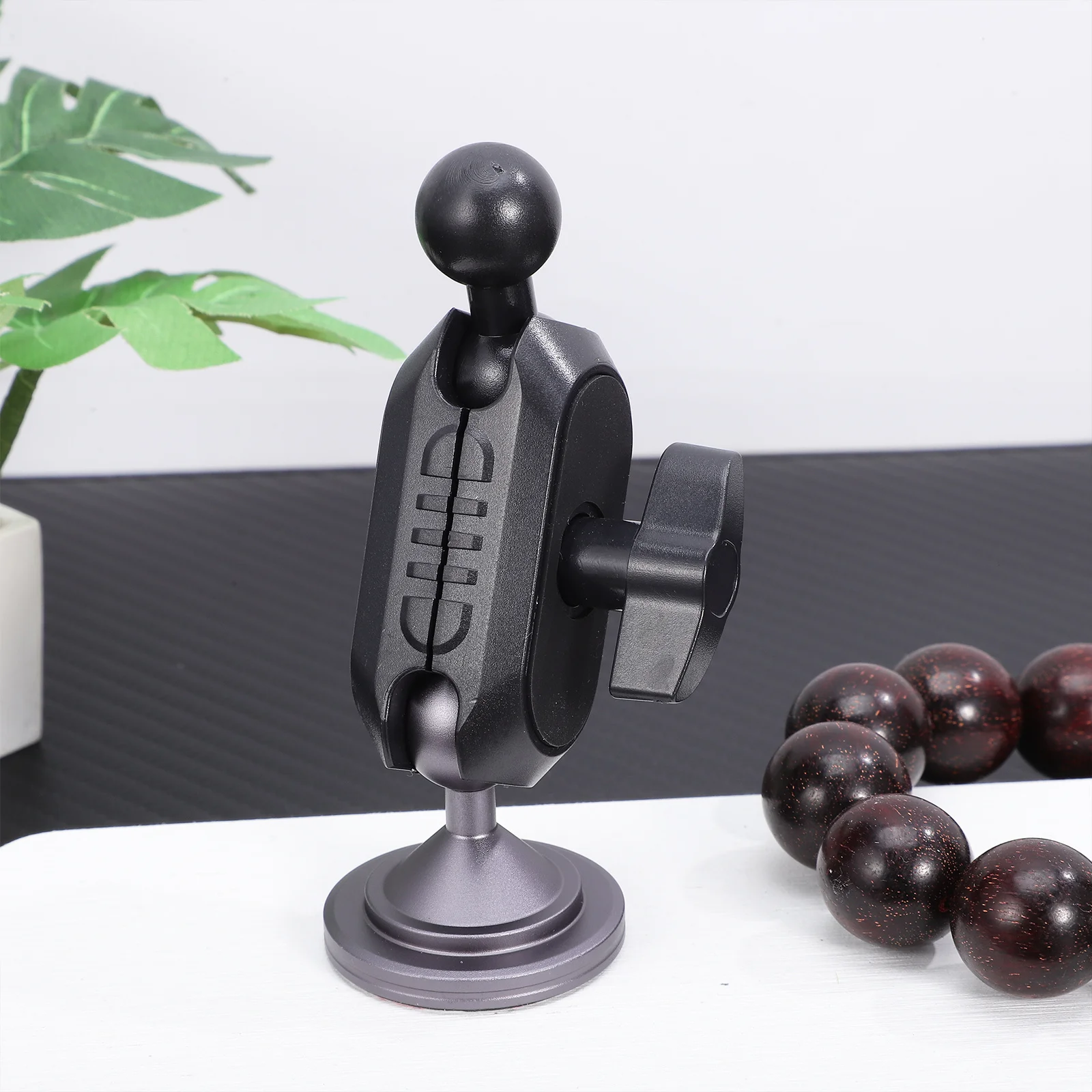 

Car Phone Holder Mount 17Mm Ball Joint Adhesive Base Aluminum Alloy Dash Phone Stand For Safe Driving Car Interior