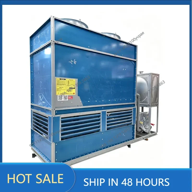 Closed countercurrent cooling tower, fully enclosed circulation system, low noise, water saving and environmental protection