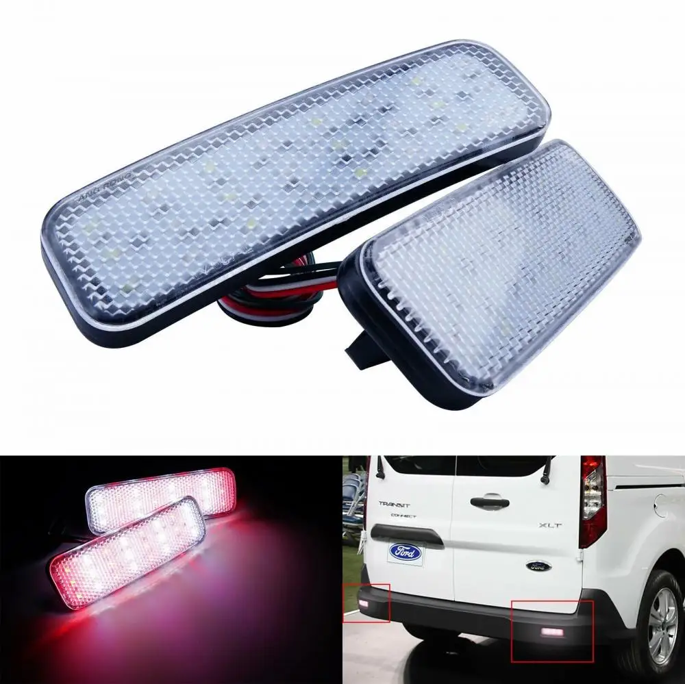 

2 Ford Transit Connect Custom Van Светодиодный отражатель заднего бампера Задний стоп-сигнал L + R