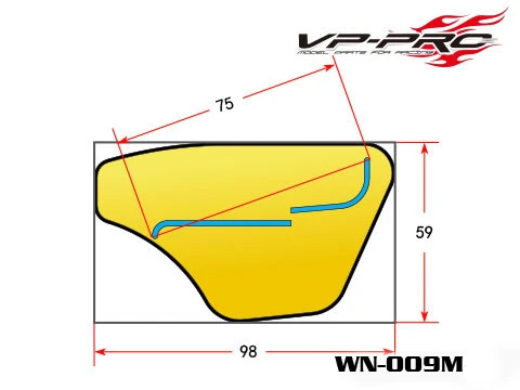 VP PRO WN-009 RC 1/8 Buggy/Truggy skrzydło ogon żółty/biały pasuje IFMAR EFRA wyścigi wysokie ciśnienie dla 1/8 ARMMA XRAY Kyosho AE TLR