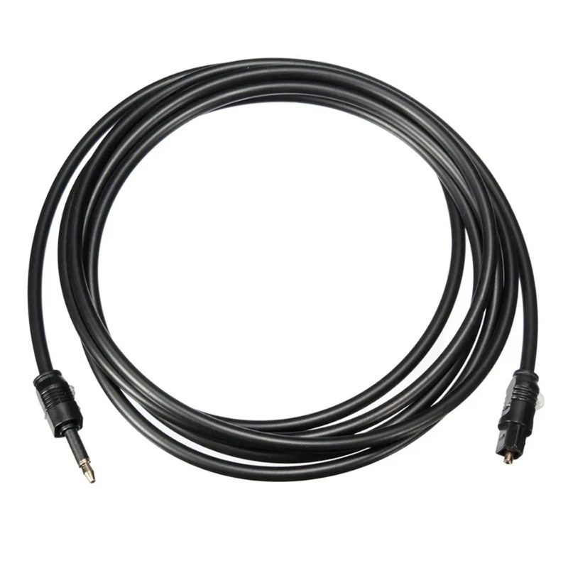 Cable 3.5mm Plug Digital Optical SPDIF Optical Fiber Lines To Round Mouth