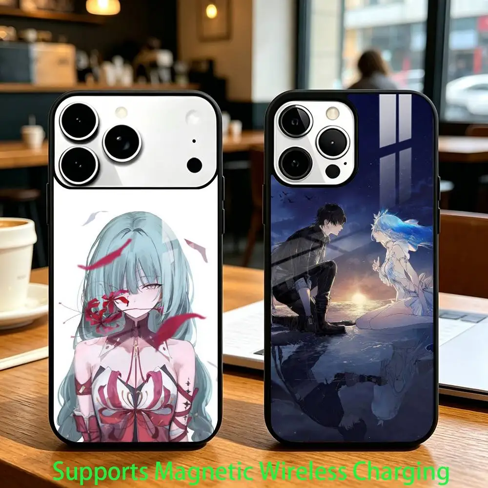 Pop Game W-Wuthering Waves Phone Case For iPhone17,16,15,14,13,12,11 Plus,Pro Compatible with magnetic wireless charging