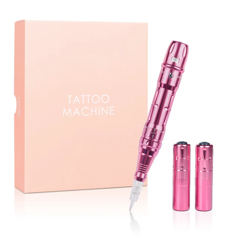 

Wireless Tattoo Machine Pen Permanent Makeup Beauty Eyebrow Tattoo Machine with 2 Battery Electric Tattoo Pen