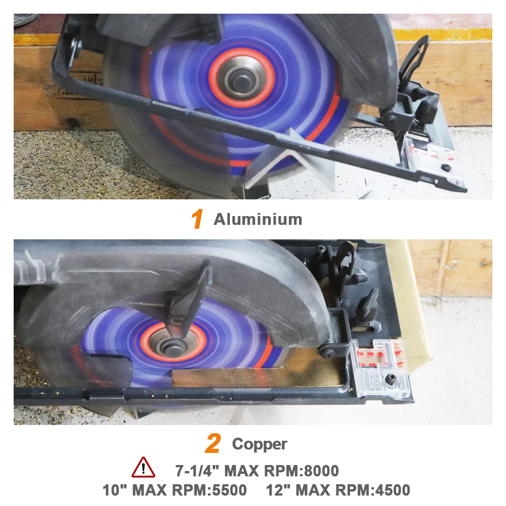 Imagem -04 - Brschnitt Peça de Lâminas de Serra de Corte de Alumínio de Carboneto de Diâmetro 184 255 305 mm Disco de Corte de Carboneto para Alumínio Cobre Plástico