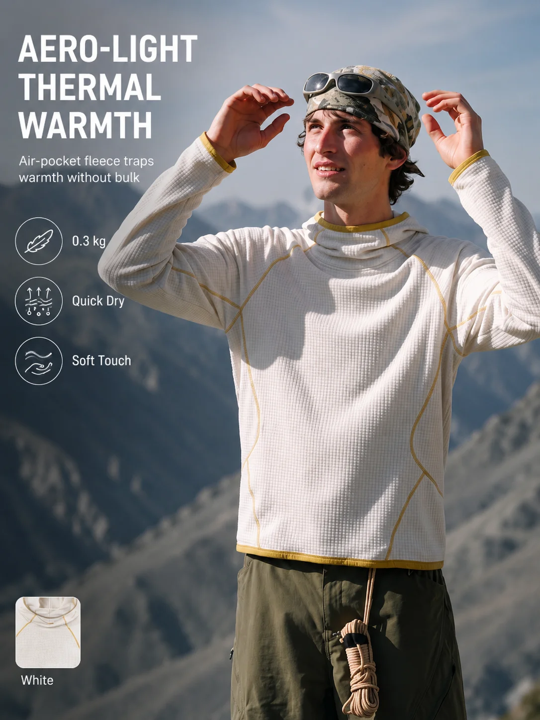 Men's Aero-Light Workout Hoodie Thermal Pullover Sweatshirt Quick Dry Athletic Running Gym Activewear Fall Sportswear Top