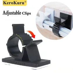 Kabel Organizer Zelfklevende Kabel Clips Tafel Kabelmanagement Klem Verstelbare Koord Houder Voor Auto Pc Tv Opladen Draad Winder