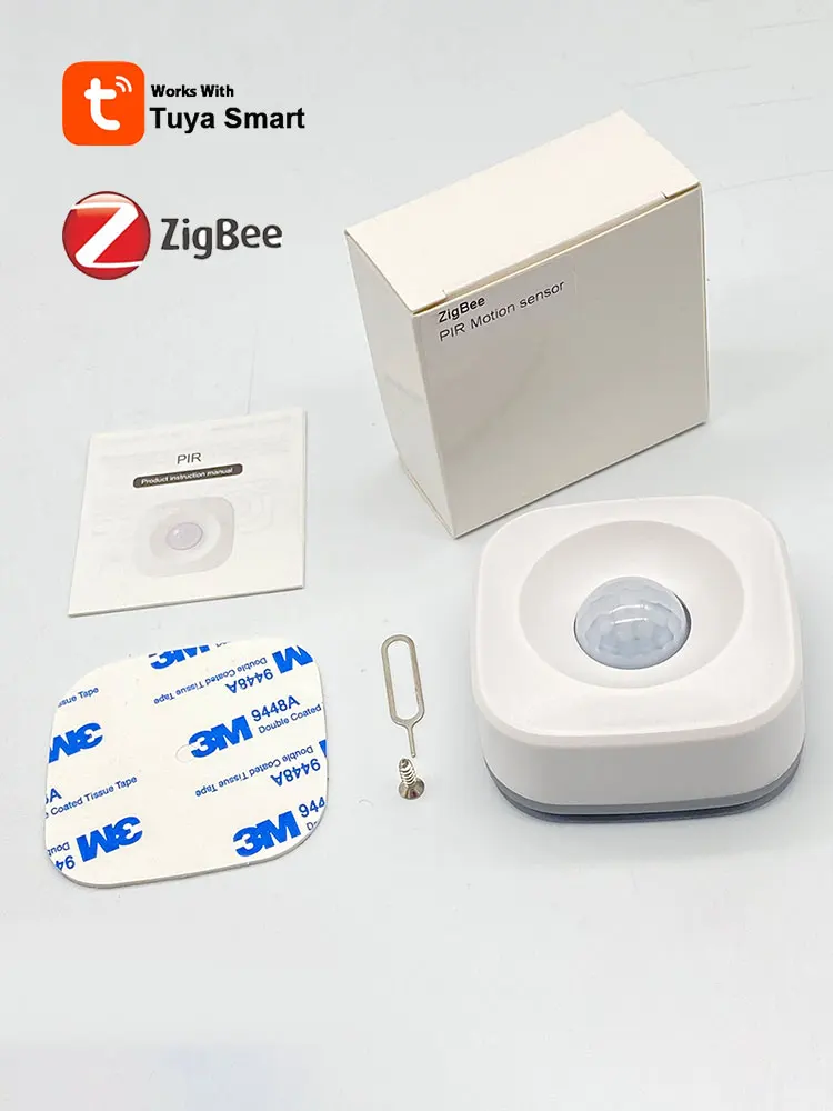 Tuya ZigBee czujnik ruchu do montażu na ścianie/suficie bateria AA 3 minuty opóźnienia inteligentny scenariusz Link z inteligentnymi urządzeniami domowymi Sensores