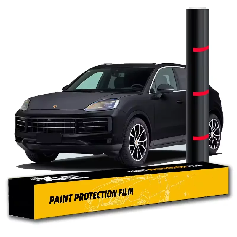 

Самовосстанавливающаяся матовая черная пленка для кузова автомобиля из ТПУ PPF, поверхность краски, гидрофобная защитная пленка от царапин