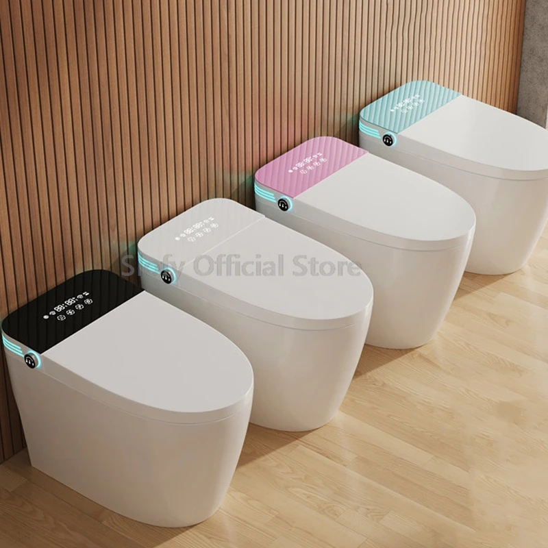 

Smart Toilet Bidet Built In Elongated Intelligent Toilet Heated Seat Night Light Dryer Auto Flush Warm Water Digital Display