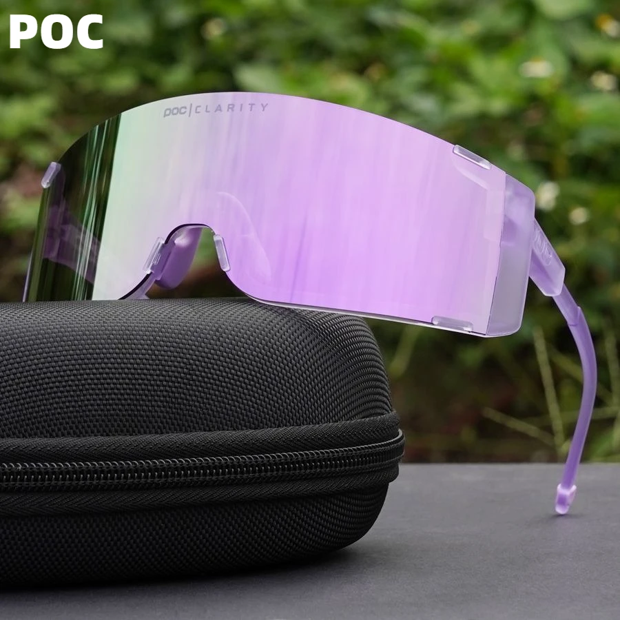 POC Gafas a prueba de viento para bicicleta Gafas de sol totalmente recubiertas para correr y escalar al aire libre. Equipo para exteriores resistente al viento y con protección UV