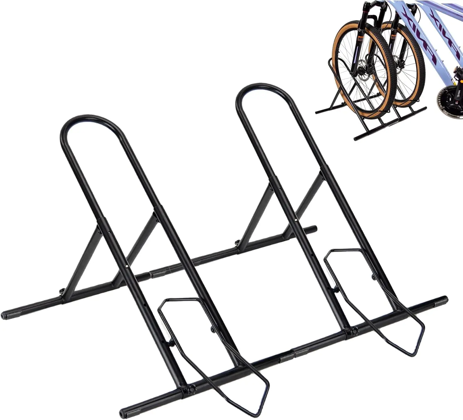 

Folding Bike Floor Stand Rack, Portable Storage Bicycle Parking Rack for Garage/Home, Indoor Bike Stand Fit 16\u201d-29\u201d Mo
