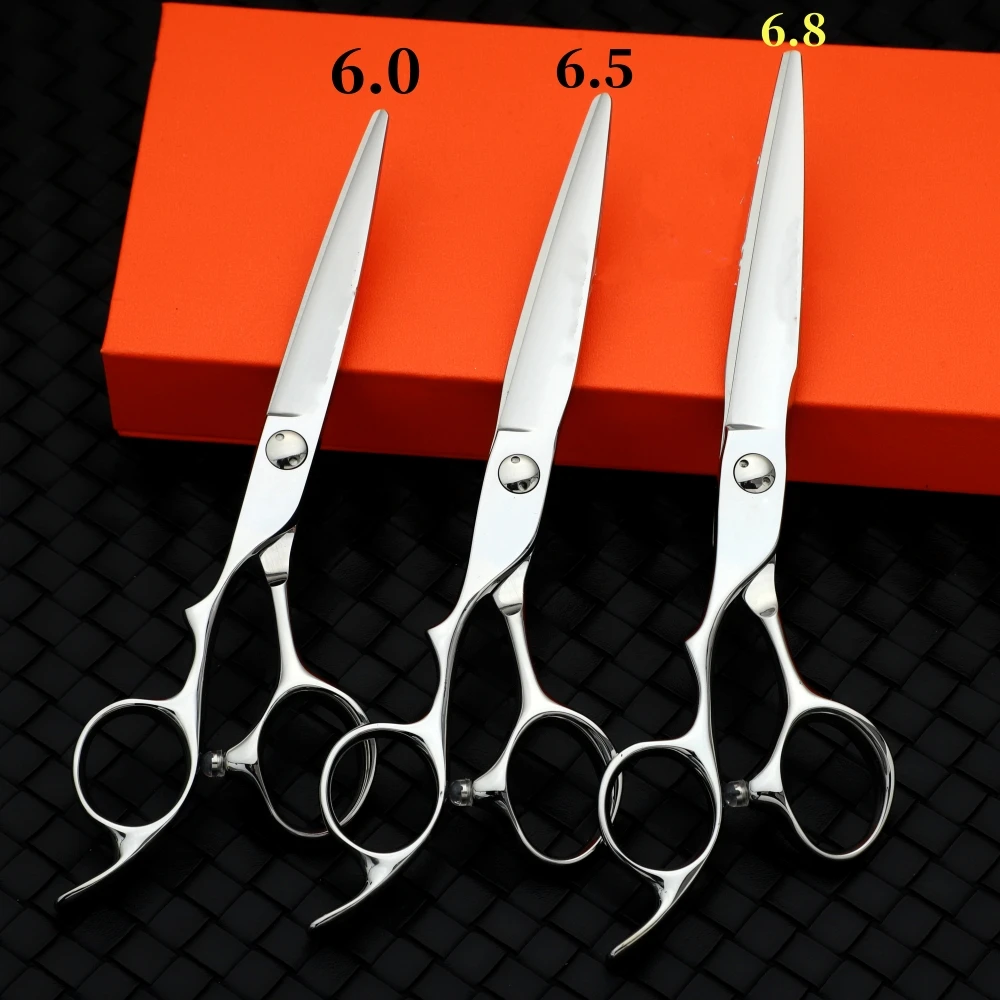 

Professional left-handed scissors Barber texture thinning shears 440C 6-6.5-6.8inch Hair cutting tools