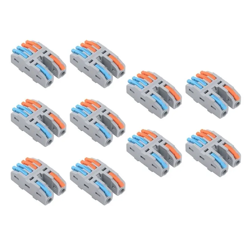 AB42-Lever Fast Wire Connector 2 In 4 Out Fast Splicing Terminal For Home Appliance & LED