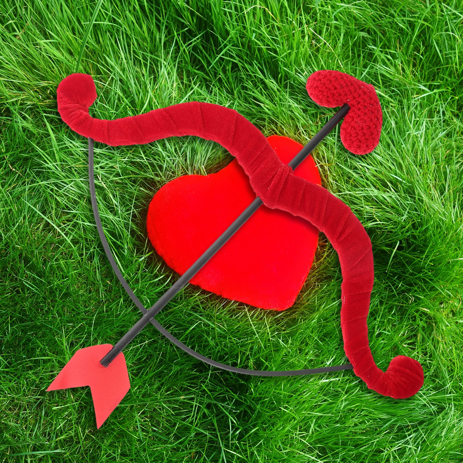 

Cupid Bow Arrow Set Valentine'S Day Cosplay Party Prop Mini Heart Wedding Photo Favor Halloween Costume Accessory Role Play