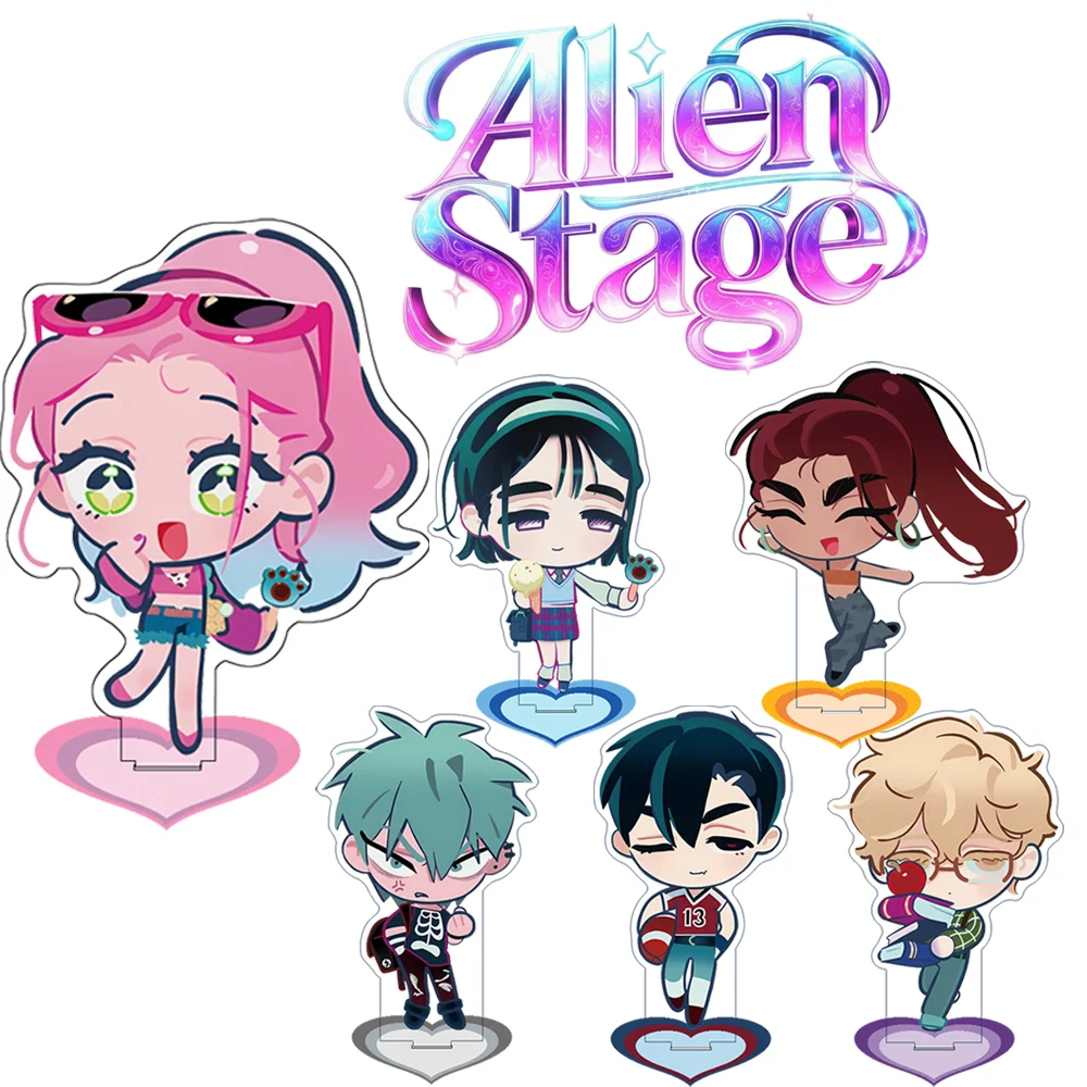 Alien Stage Find your Plus One Mizi Sua Till Ivan Luka Hyuna Kawaii Anime Acrylic Stand keychain 10CM all roles peripheral gifts