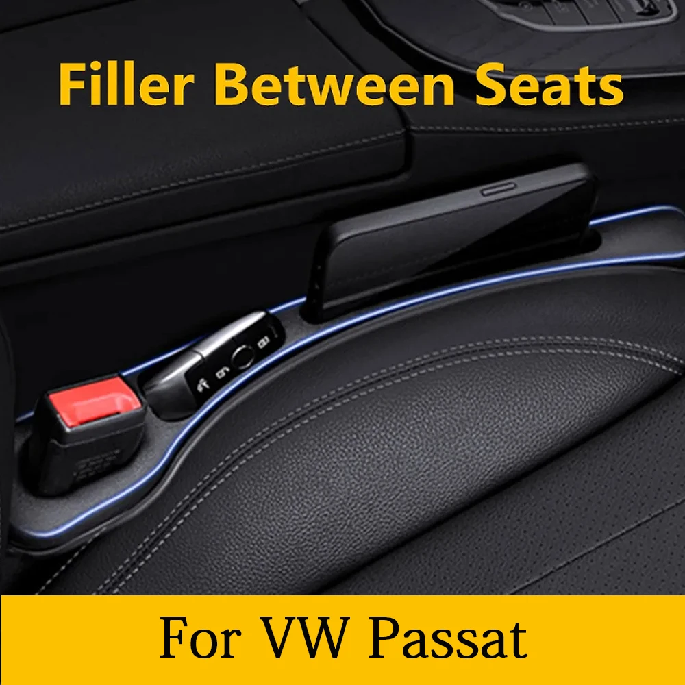 2X para VW Passat B5 B5.5 B6 B7 B8 B9 T4 T5 T6 EOS GOL relleno de espacio de asiento de coche entre asientos hendiduras accesorios de decoración Interior