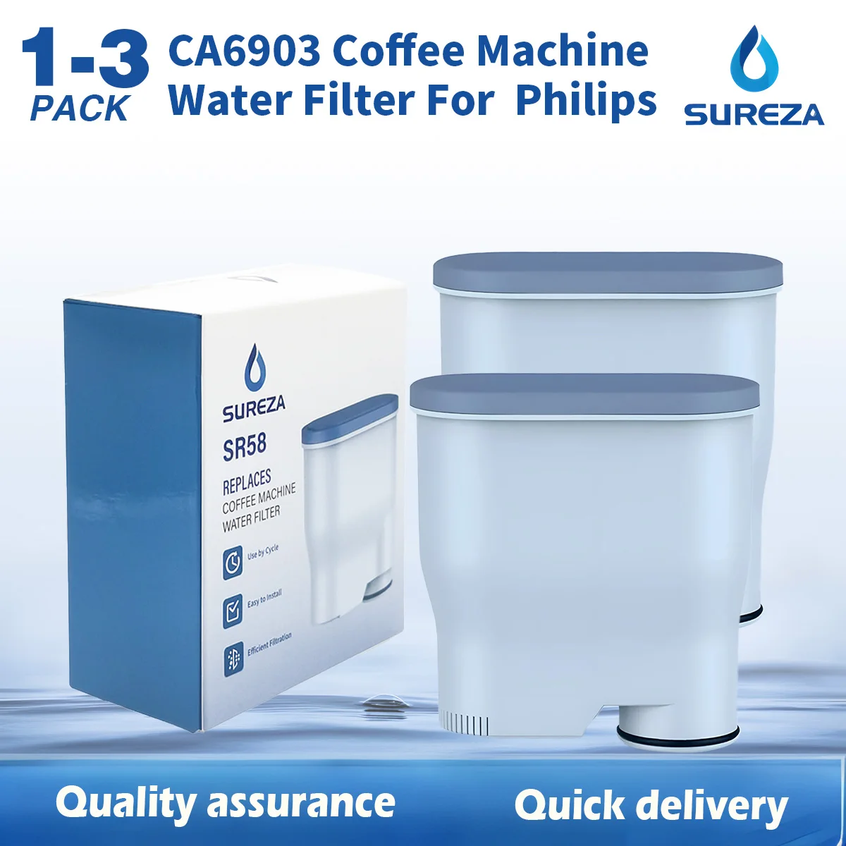 Сменный фильтр для воды для кофемашины Philips Saeco AquaClean CA6903 CA6707