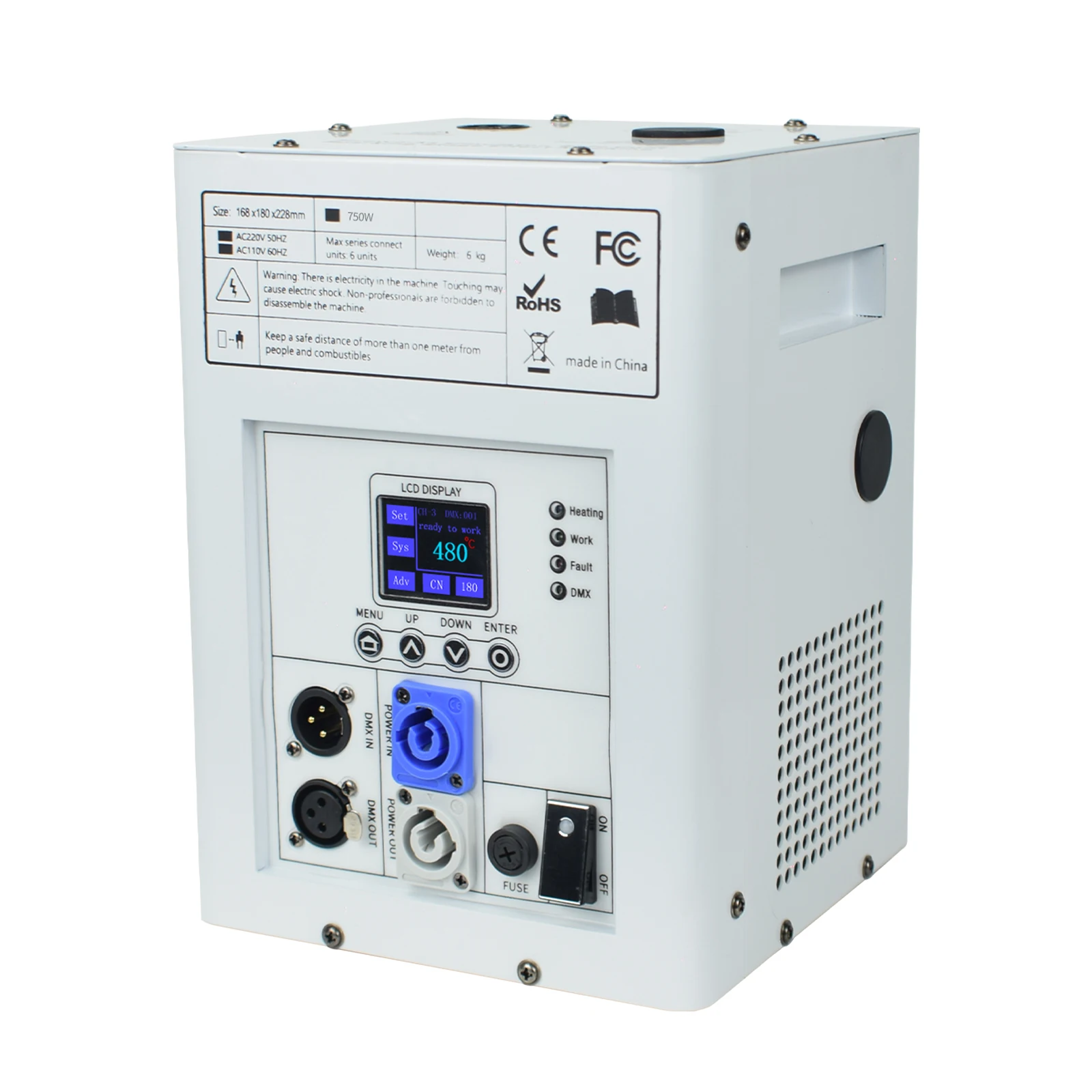 750W Stage Cold Sparkler Machine Wireless Remote Control Cold Spark for Wedding Stage Party Club