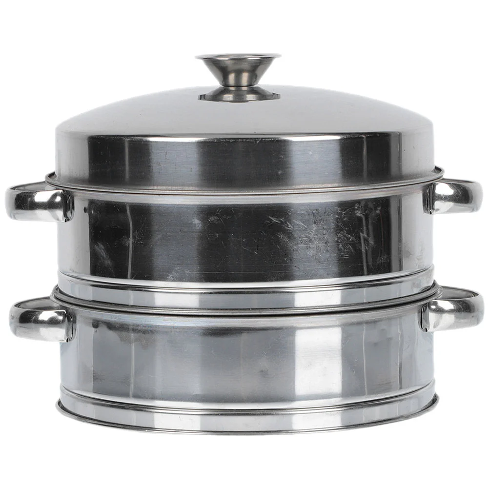 

Food Steamer with Lid Golden Rabbit Enamelware Buns Hotel Canteen Cooking Stainless Steel for Home