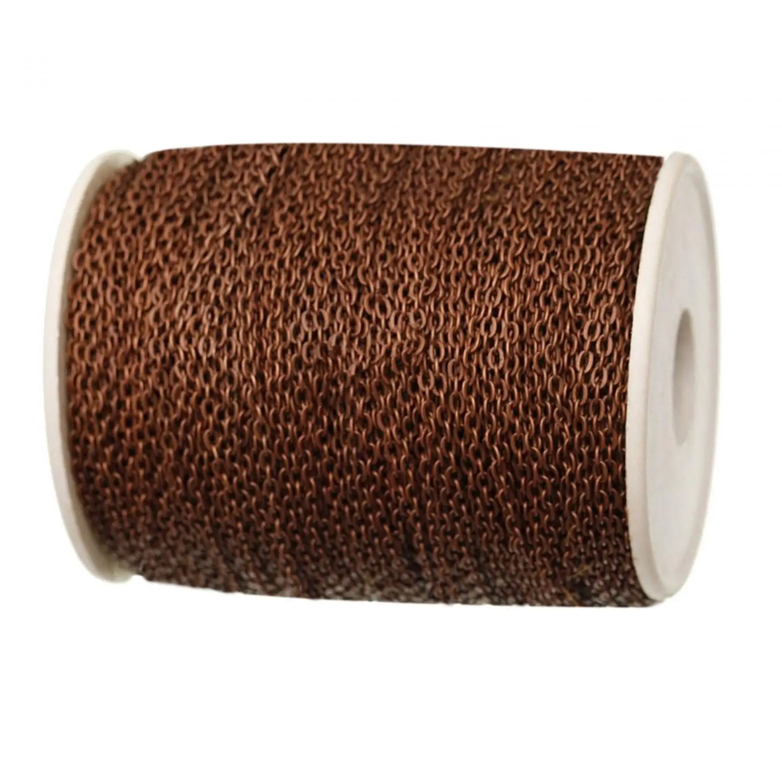 Link Cable Chain Handcrafts Iron 5M Chain Roll for Making Keychain Pendants