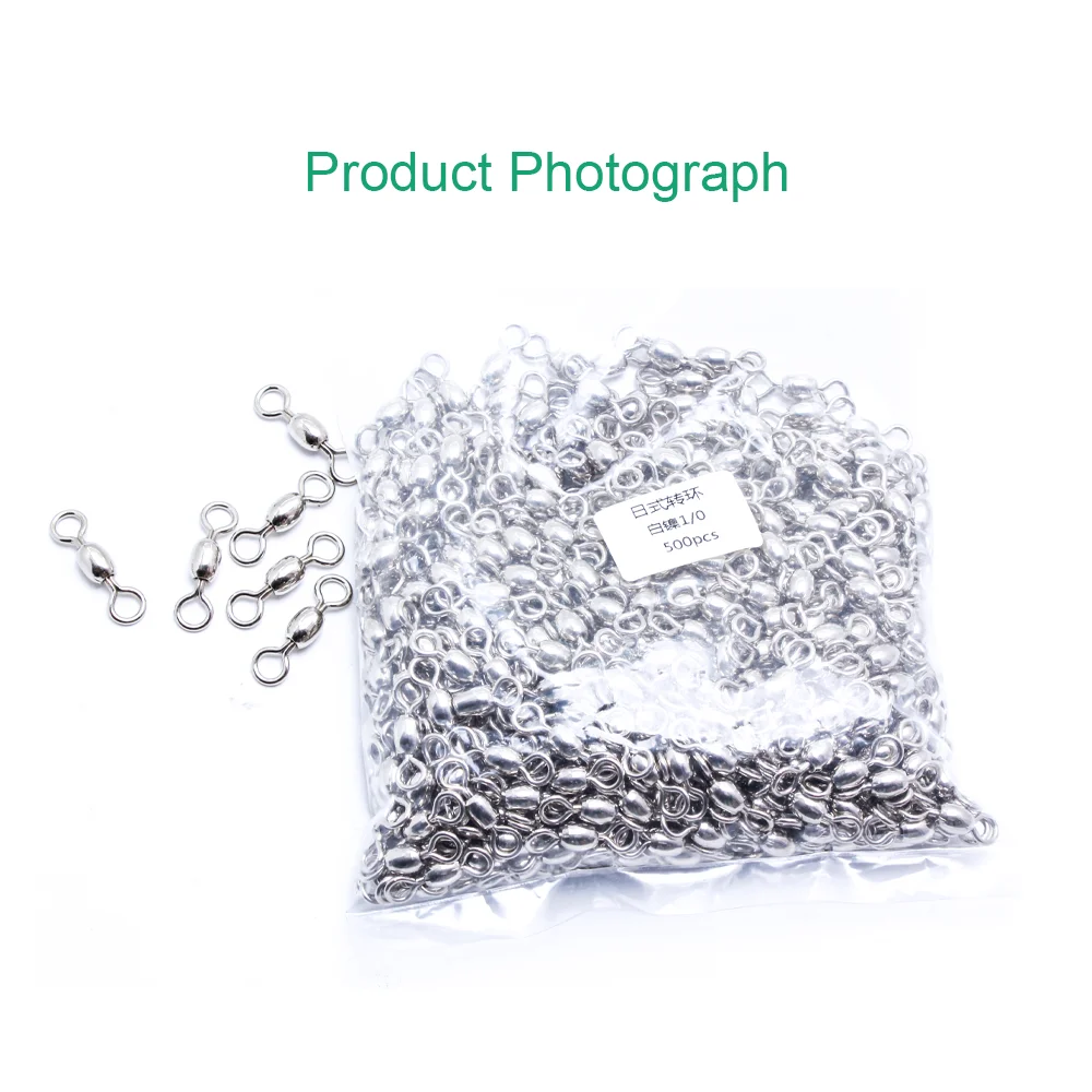 مفصل دوار للصيد من الفولاذ المقاوم للصدأ ، موصل 8 أشكال أبيض قوي الشد ، متين ، ، من الفولاذ المقاوم للصدأ