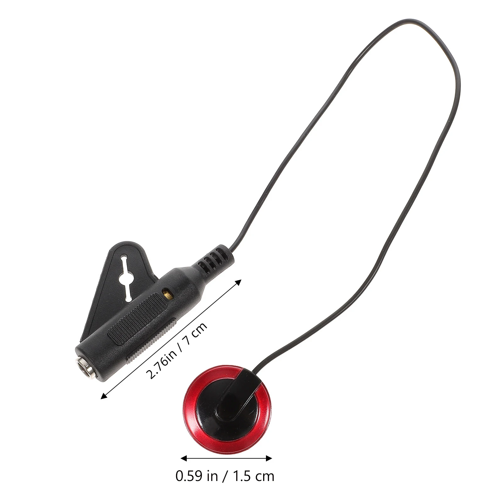 

Guitar Pickup Ukulele Trigger Transducer Pre Wired Amplifier No Drilling Durable Compact Portable Acoustic Instrument