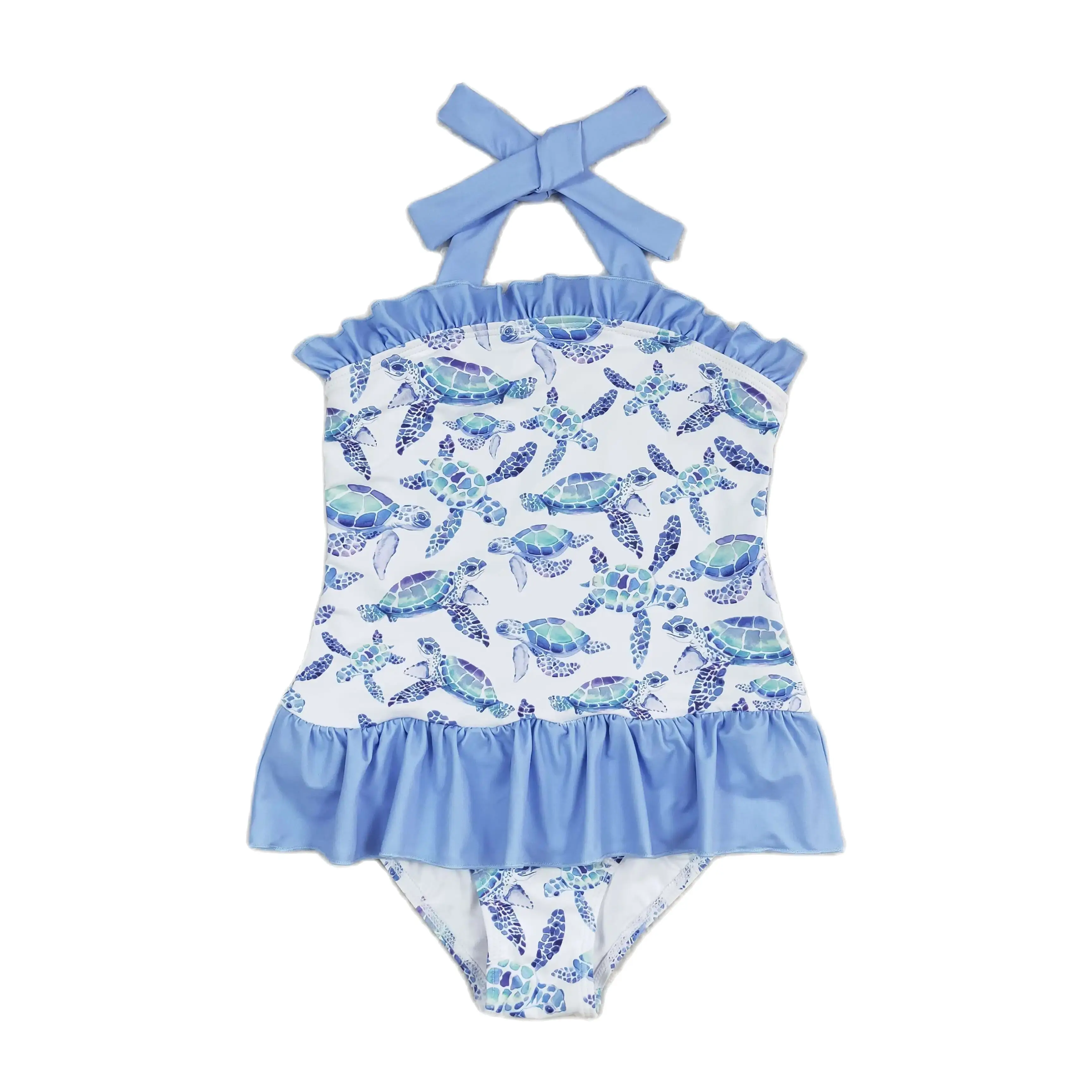 Wholesale Baby Girl One Piece Sleeveless Swimming Suit Children Toddler Summer Inner Animal Swimwear Infant Swimsuit Clothing