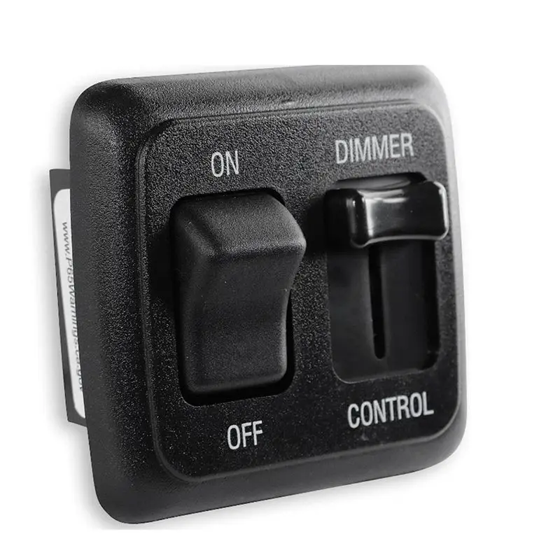ABSS-2X 12 Volt DC Dimmer Switch For LED, Halogen, Incandescent - RV, Auto, Truck, Marine, And Strip Lighting