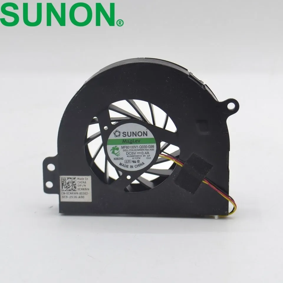 Ventilateur de refroidissement pour ordinateur portable, nouveau modèle 14R N4010 P / N: 0CNRWN MF60100V1-Q030-G99 pour SUNON