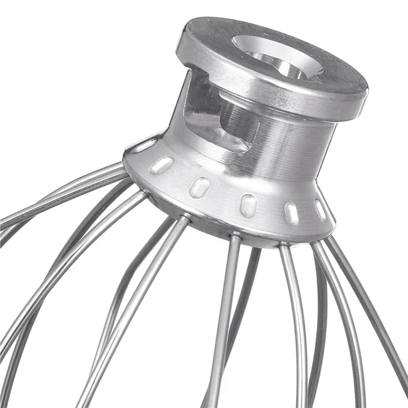 

A03F-8 Pack Stainless Steel Wire Whip Mixer Attachment For Kitchenaid K45WW Flour Cake Balloon Whisk Egg Cream Stirrer