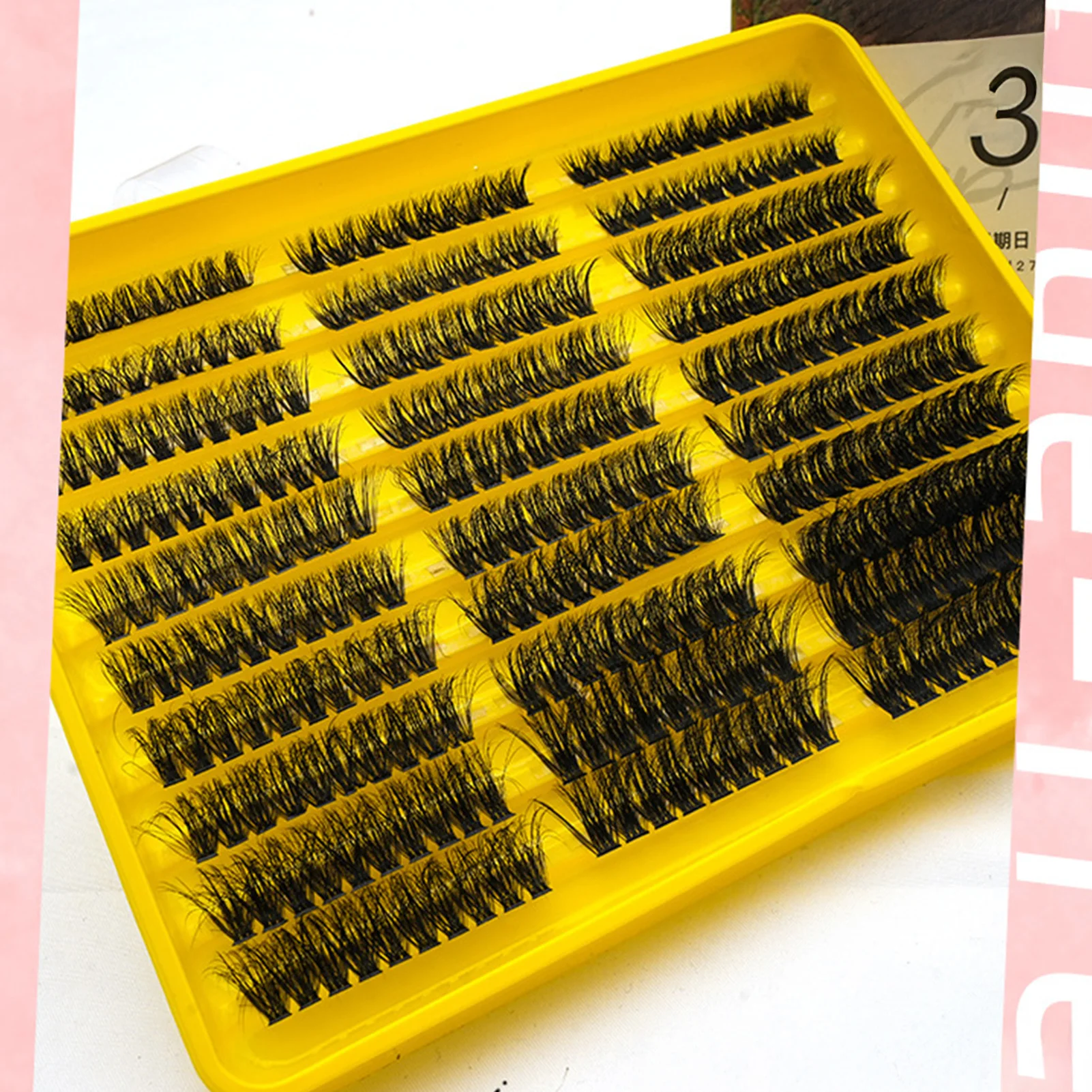 

60D-100D пушистые кластерные ресницы D Curl натуральные накладные ресницы классические черные готовые объемные веерные ресницы для макияжа