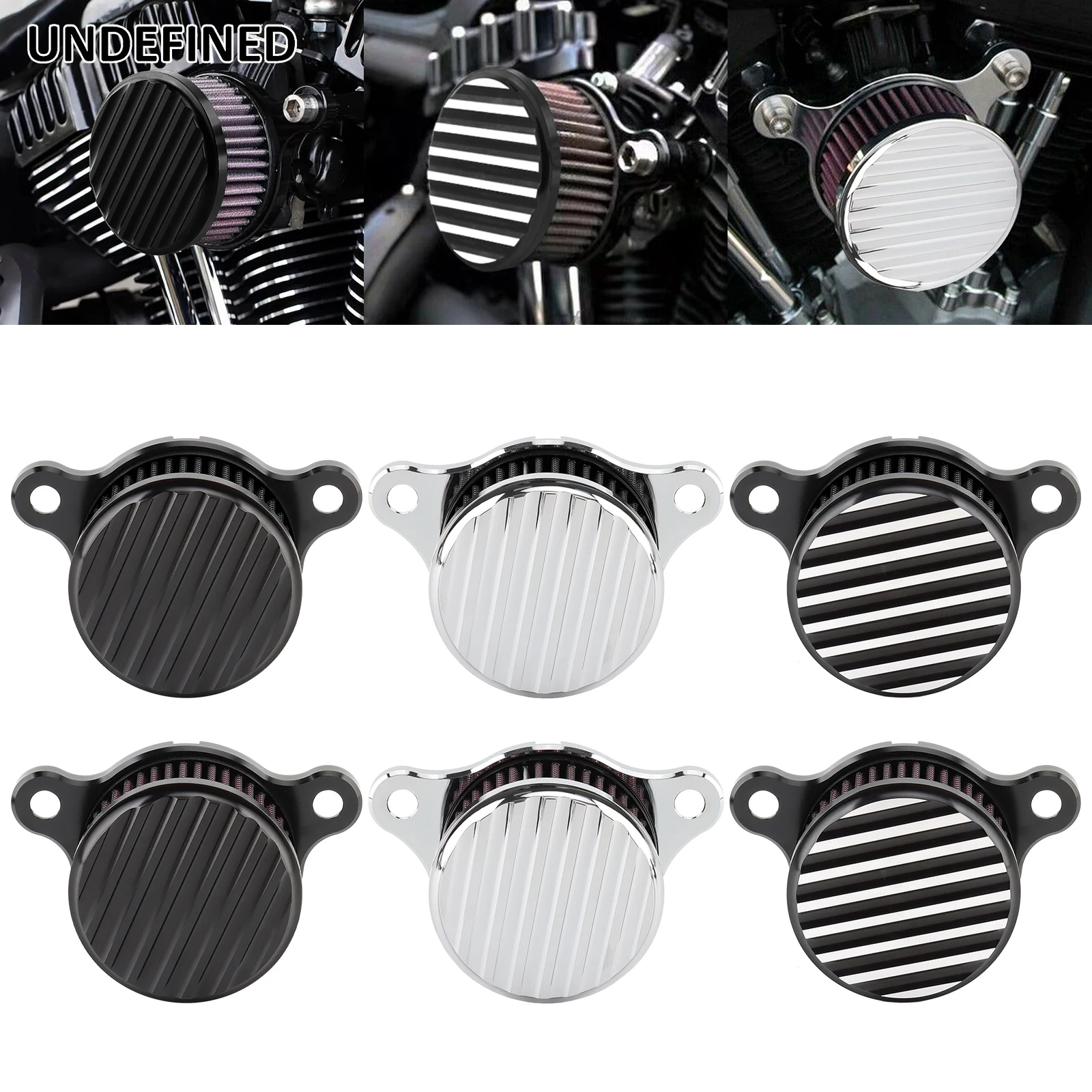 Motorcycle Black Air Filter For Harley Sportster XHL XL883 XL1200 Iron 883 Nightster Seventy two Forty eight XR 1201 1991-2023