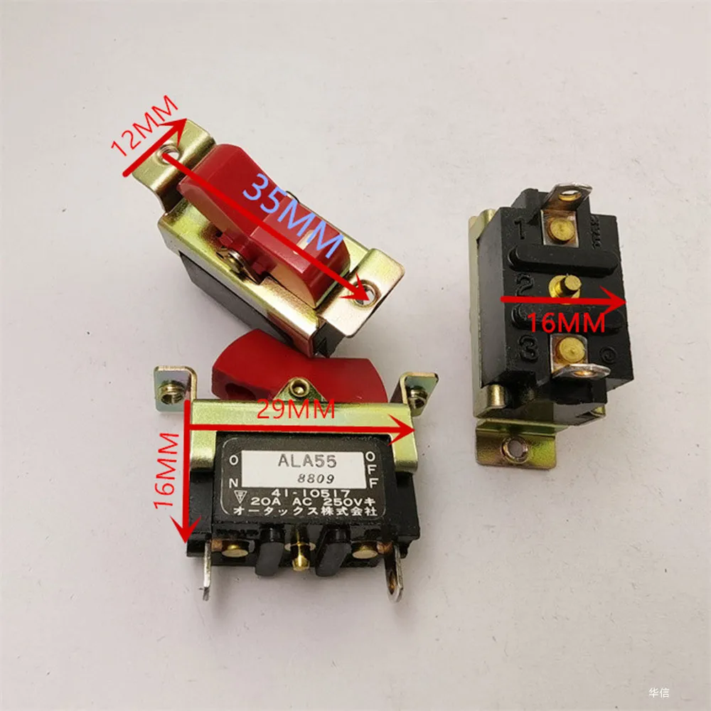 الأصلي الجديد 100% ALA55 ON-OFF 20A AC250V 2pin الروك التبديل