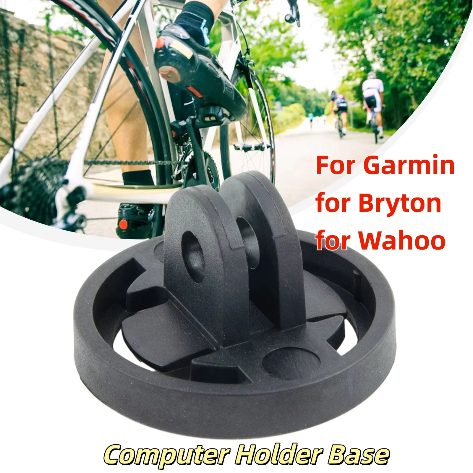 

1×Bicycle Computer Mount Base Computer Holder Base For Garmin- Bryton-- Bike Camera Light Mount Base Bicycle Accessory