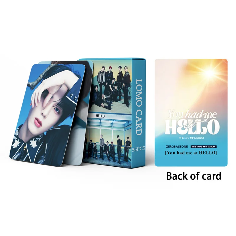 Imagem -03 - Zeroaseone-new Album Lomo Cards Double Side Print Cartões Fotográficos Juventude na Shade Kpop Zb1 1st Album 55 Pcs por Conjunto