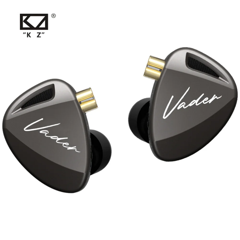 KZ Vader IEM 이어폰 트리플 드라이버 다이나믹 인이어 헤드폰, 하이파이 모니터 이어버드 튜닝 스위치, 스테레오 사운드 헤드셋