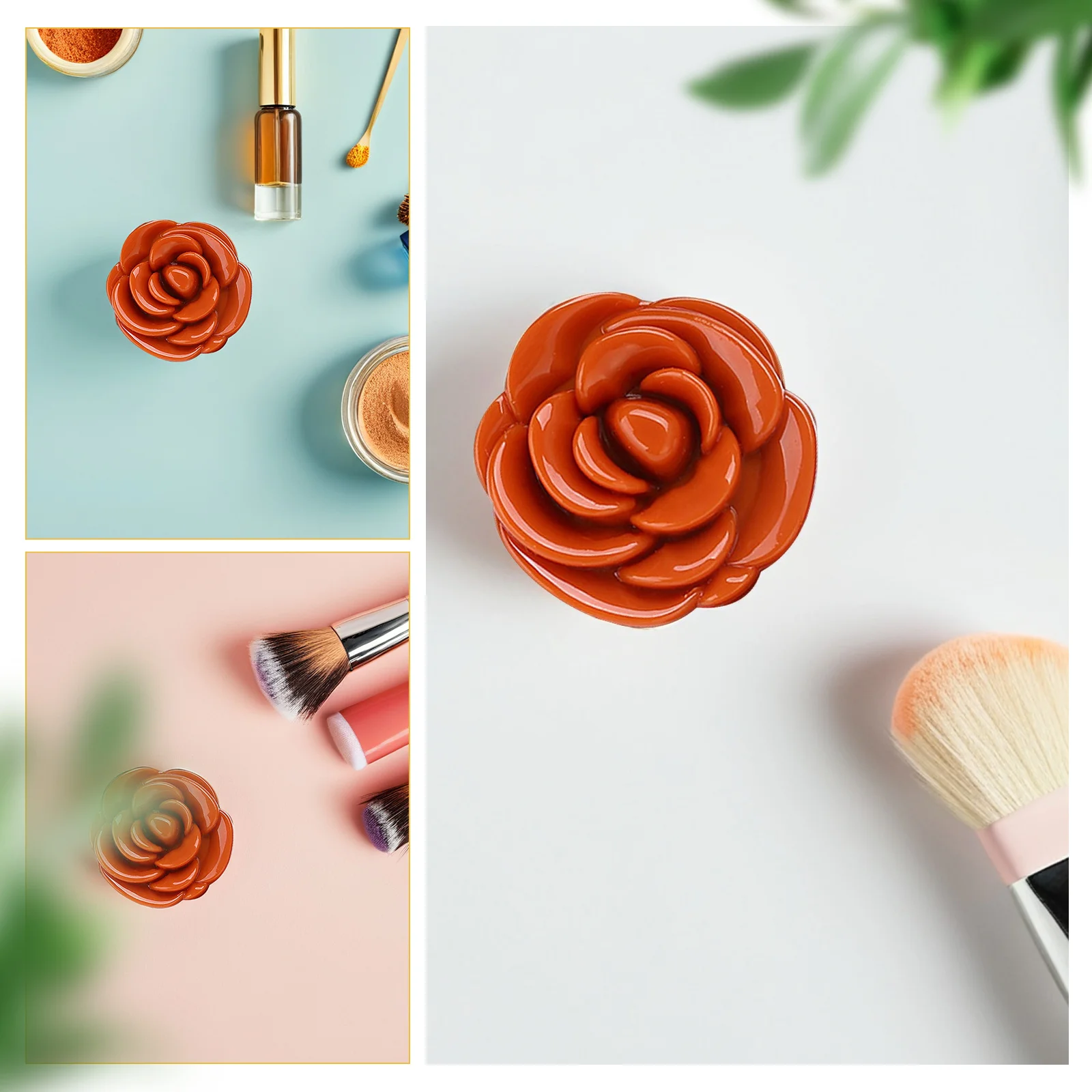 6 stücke Leere Blume Form Container Fall Für Lippenstift Creme Balsam Lidschatten Rouge Reise Nachfüllbare Kunststoff Lagerung