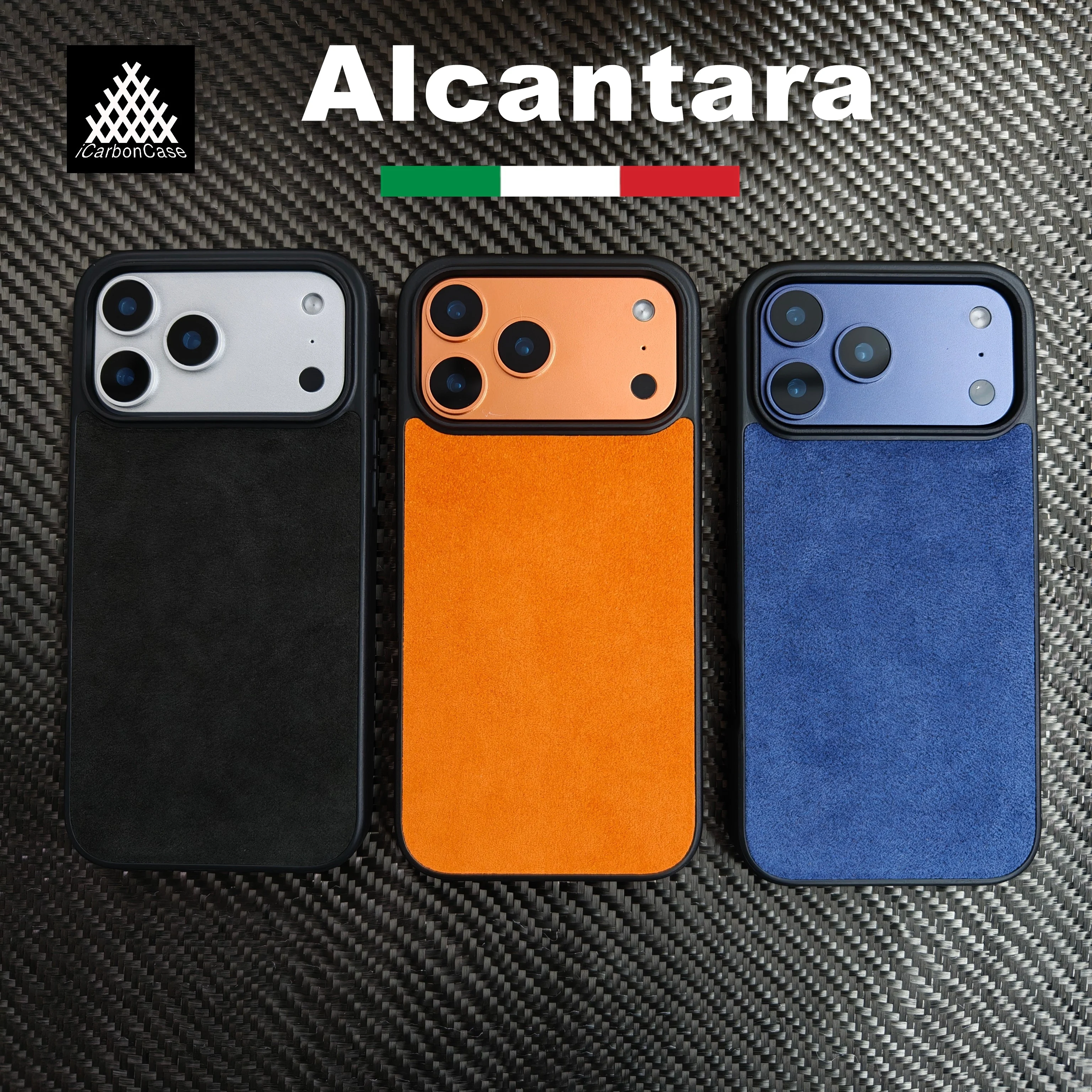 

Оригинальный итальянский кожаный чехол премиум-класса с магнитной алькантарой для iPhone 17, 17 Pro 16, 15, 14, 13 Pro Max с беспроводной зарядкой MagSafe