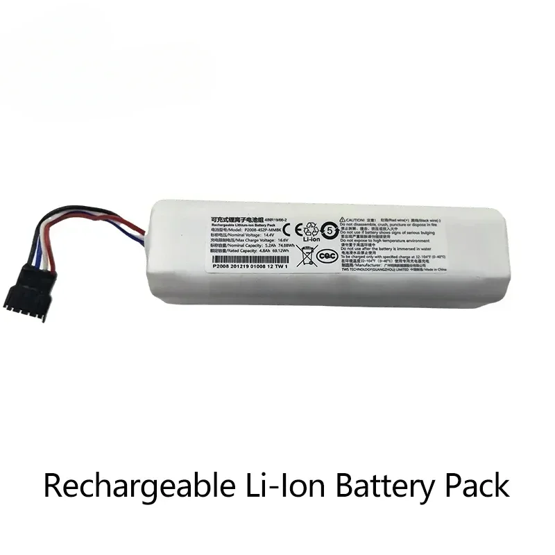 Cleaner D9 F9 L10 L10 Pro 5200mAh Lithium-ion Battery Pack 4INR19/66-2 Original Battery for Dreame Robot Vacuum Mop