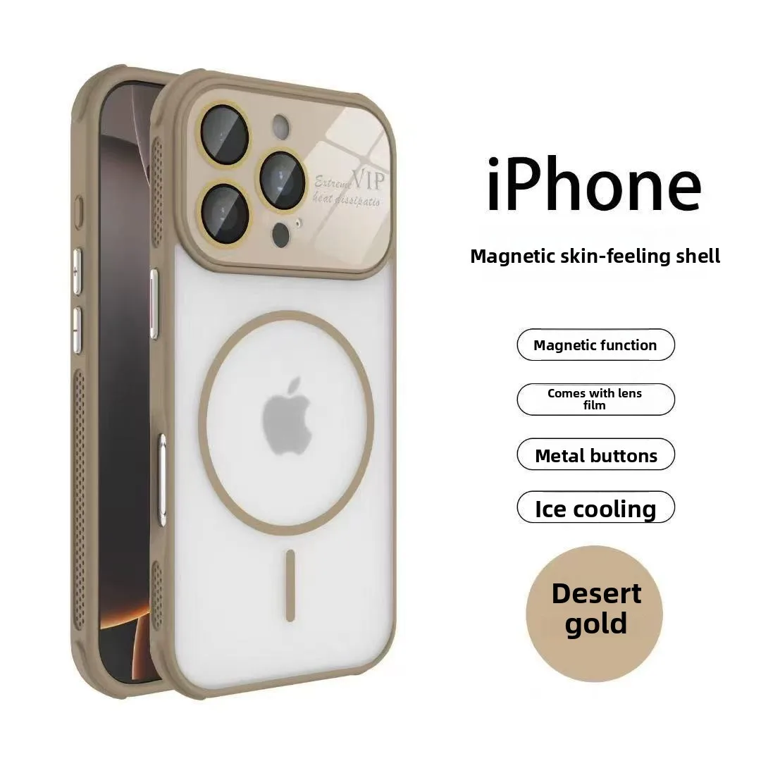 Shockproof Full Lens Protection Magnetic Phone Case for IPhone 17 Air 16 Pro Max 15 14 13 for Magsafe Wireless Charging Cover