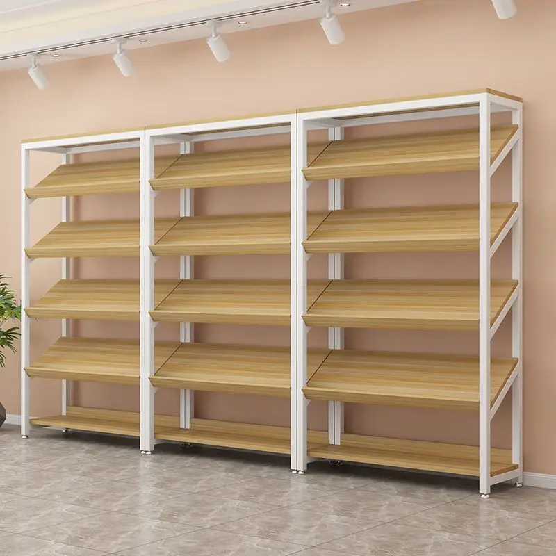 Supermarket Shelf Shoe Store Display Shoe Rack Bevel Shirt Display Rack Multi-layer Shelf Fruit Display Rack