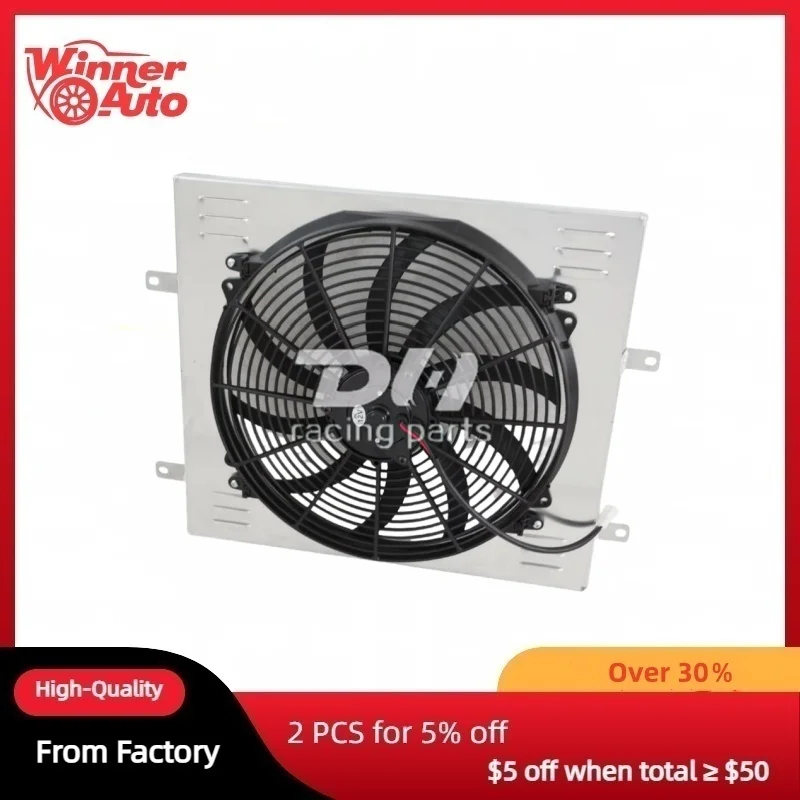 

CC2101 Aluminum Shroud&Fan For 1987-2006 Jeep Wrangler YJ TJ 2.4L 2.5L 4.0L 4.2L