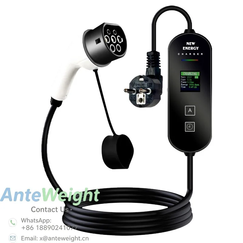 32A 7KW GBT Plug High-Efficiency Portable Charging Gun European TYPE2 Stationary 200-220V Factory Price Brand New for