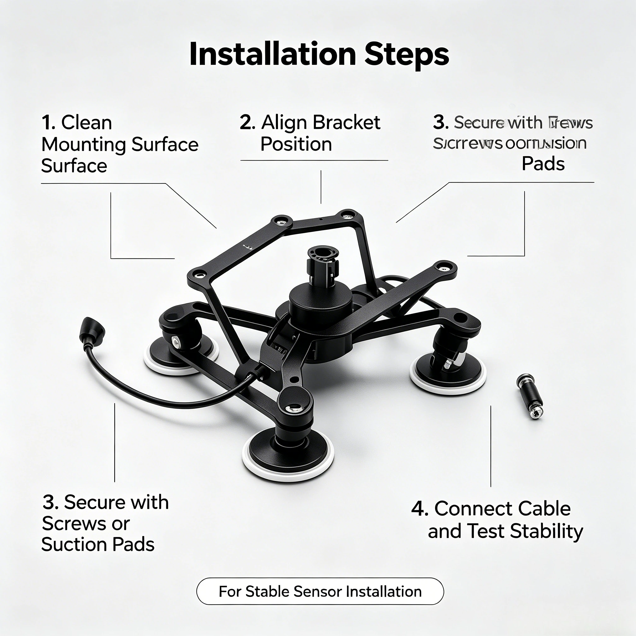 M350 RTK Single Three-axis Gimbal Assembly, Upper and Lower Mounting Brackets, Camera , Fixing Parts, Mounting Support Frame